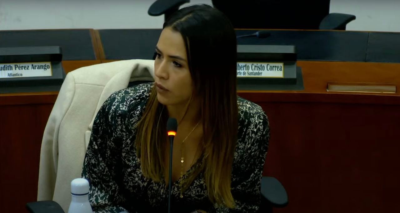 María Fernanda Carrascal en la Comisión Séptima de la Cámara.