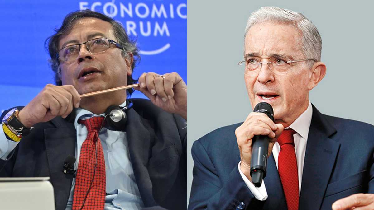 El presidente Gustavo Petro le respondió un trino al expresidente Álvaro Uribe.