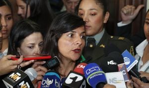 Irene Vélez, Ministra de Minas y Energía 
Rueda de Prensa debate de control político