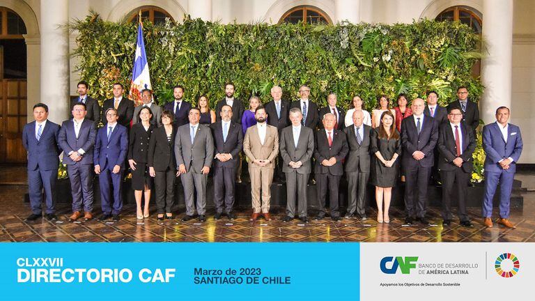 El Directorio de CAF aprobó, en su primera sesión en Chile, préstamos en sectores estratégicos como transición energética, infraestructura, educación, inclusión y movilidad sostenible en Argentina, Chile, Panamá, Paraguay y Uruguay.