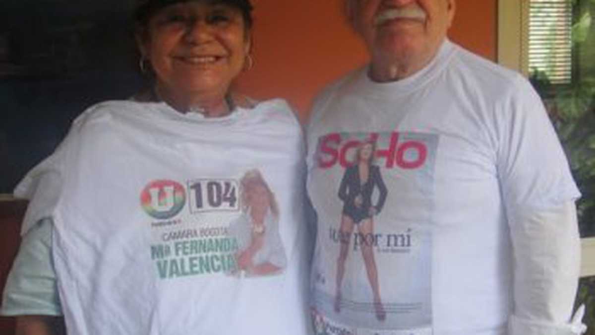 Gabo y su esposa Mercedes apoyan la candidatura de María Fernanda Valencia