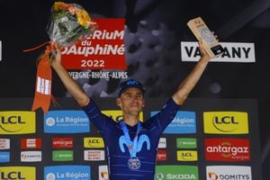 Carlos Verona ganó la etapa 7 del Critérium del Dauphiné 2022. Foto: Sprint Cycling | Movistar Team