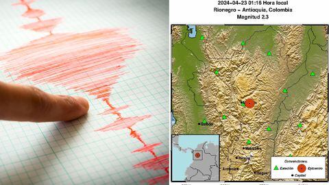 El epicentro del sismo fue en Rionegro.