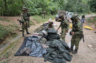 Autoridades encuentran material de guerra a las disidencias de las Farc en el Caquetá.