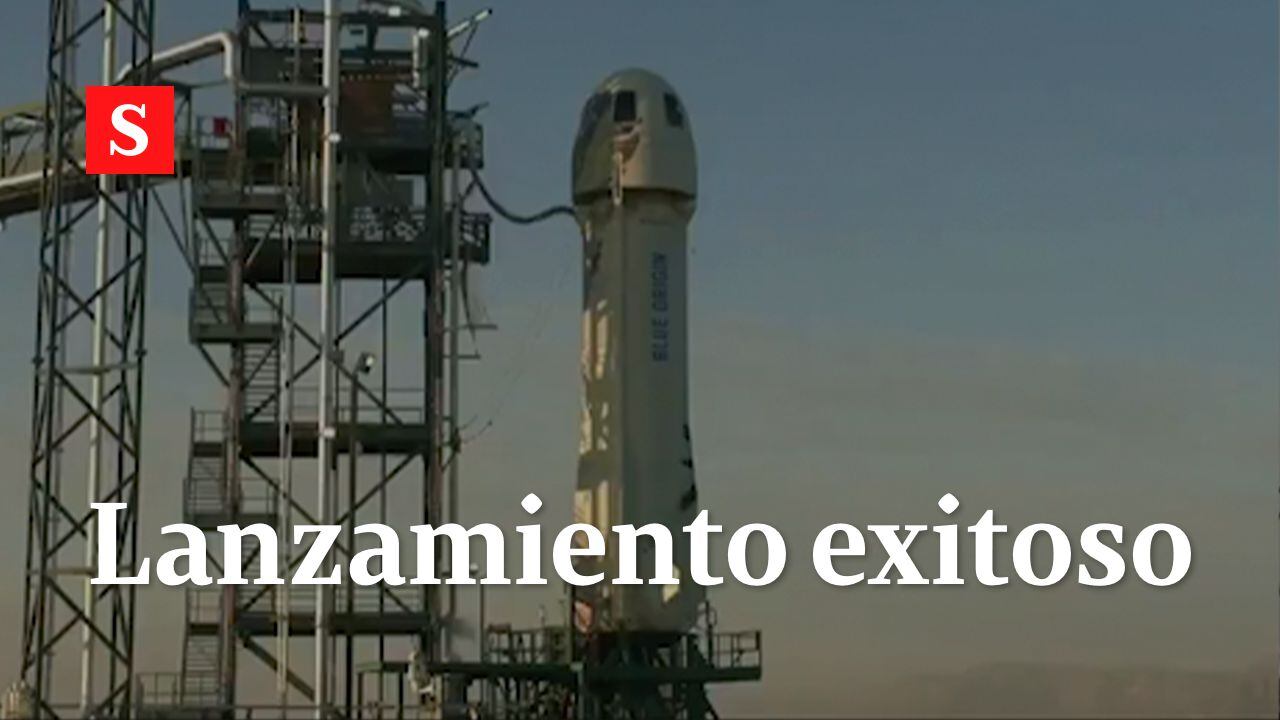 La compañía de Jeff Bezos, Blue Origin, probó con éxito su cohete de turismo espacial