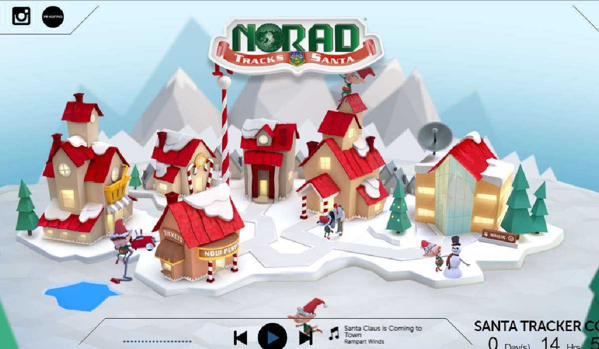 El servicio web de Santa track Nonrad permite seguir la ruta de Papá Noel en Navidad