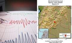 El epicentro del sismo fue en el departamento del Huila.