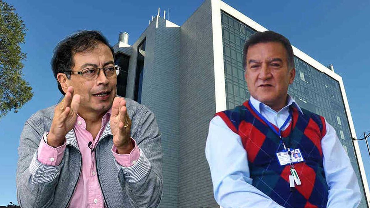 Gustavo Petro y Dagoberto Quiroga.