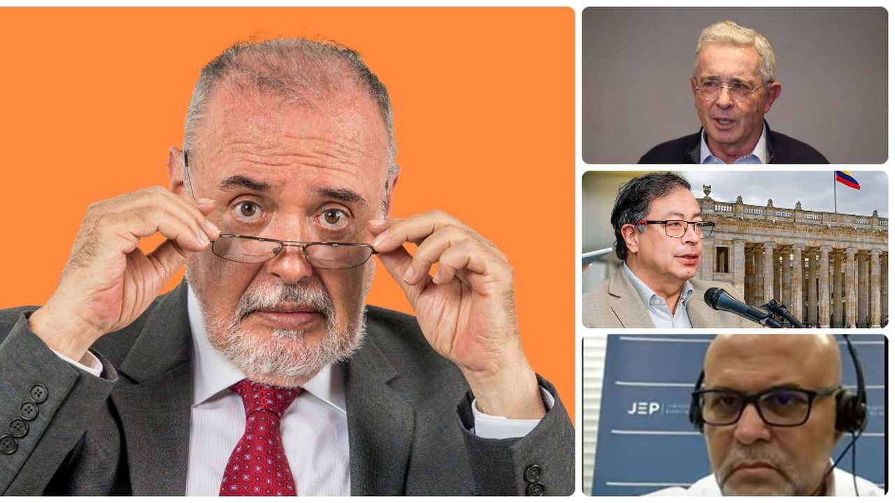 Gilberto Tobón, Álvaro Uribe, Gustavo Petro y Salvatore Mancuso
