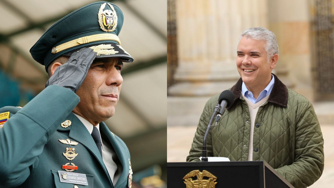General Eduardo Zapateiro e Iván Duque