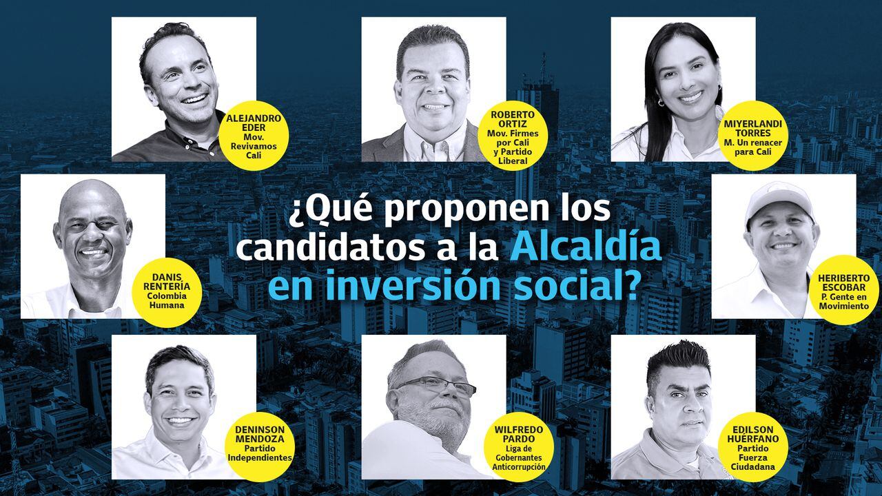 Estas son las propuestas de los candidatos Alcaldía de Cali.