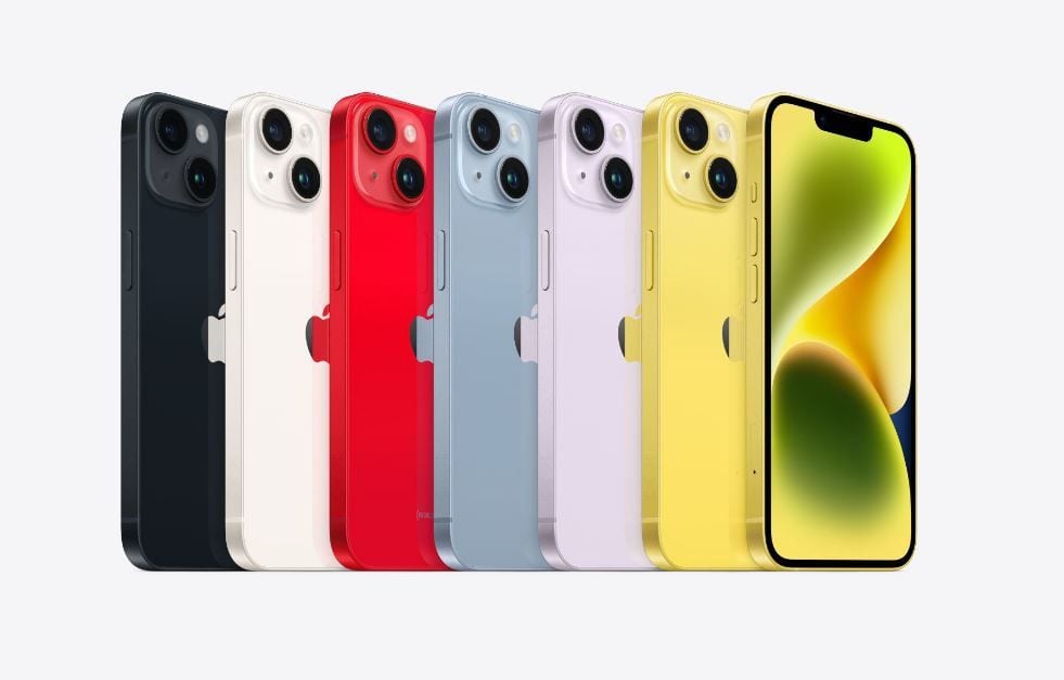 El iPhone 14 y otros seis modelos de Apple encabezan la lista de los 10 'smartphones' más vendidos en 2023