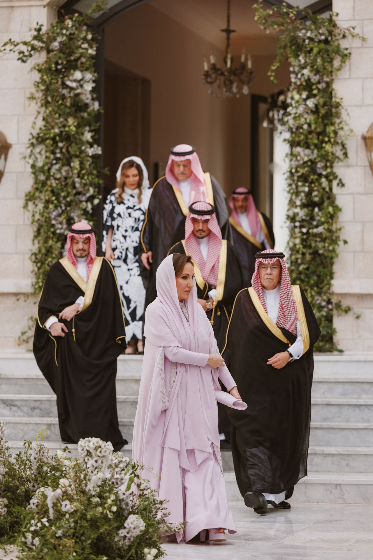Azza Al-Sudairi attends the royal wedding of Jordan's Crown Prince Hussein and Rajwa Al Saif, in Amman, Jordan, June 1, 2023. Royal Hashemite Court (RHC)/Handout via REUTERS ATTENTION EDITORS - THIS IMAGE WAS PROVIDED BY A THIRD PARTY.