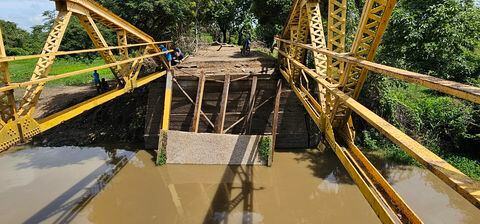 El puente colapsó el 30 de junio.