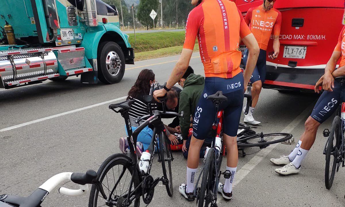 Egan Bernal accidente.