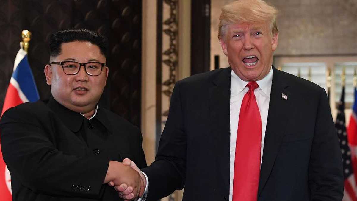 El ex presidente de Estados Unidos Donald Trump y el líder supremo de Corea del Norte, Kim Jong Un