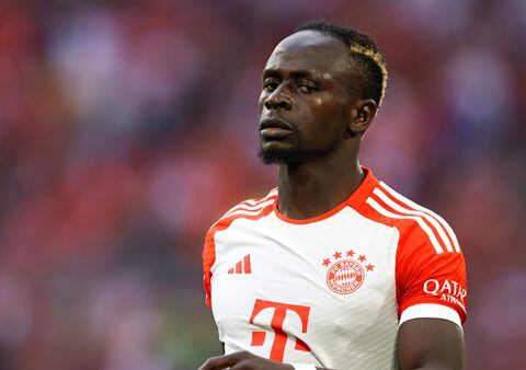 MUNICH, GERMANY - MAY 20: Sadio Mane of Bayern Muenchen during the Bundesliga match between FC Bayern München and RB Leipzig at Allianz Arena on May 20, 2023 in Munich, Germany. (Photo by Stefan Matzke - sampics/Corbis via Getty Images)