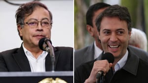 El presidente Gustavo Petro y el alcalde de Medellín, Daniel Quintero.