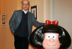 Joaquín Salvador Lavado Tejón, o mejor conocido como Quino, celebra este martes su cumpleaños número 80. Mafalda, la niña que odia la sopa, nació en 1964. En 2011 su creador rechazó el uso de su imagen en sitios de internet asociados para oponerse a las leyes SOPA y PIPA . 