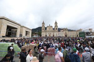 Plaza de Bolívar, previo a la Posesión del Presidente Gustavo Petro