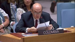 El canciller Álvaro Leyva  ante Consejo de Seguridad de la ONU