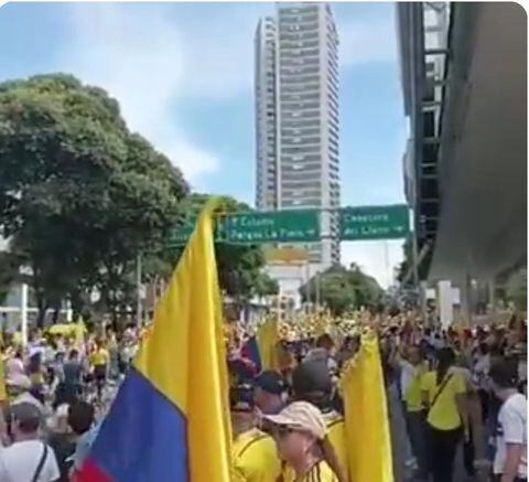 Marcha 21 de abril en Bucaramanga