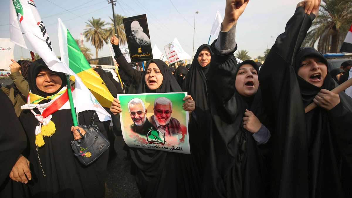 Protestas de mujeres iraníes.