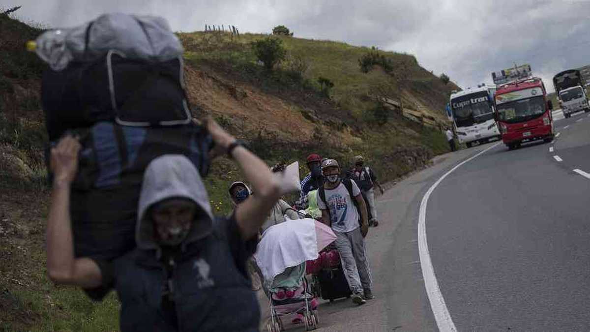 Venezolanos por las carreteras de Colombia