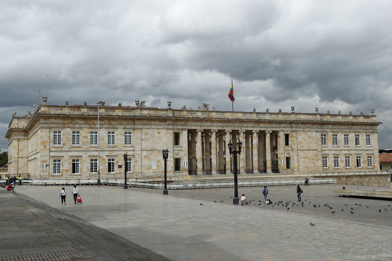 Fachada Congreso de la República Bogotá agosto 27 del 2020