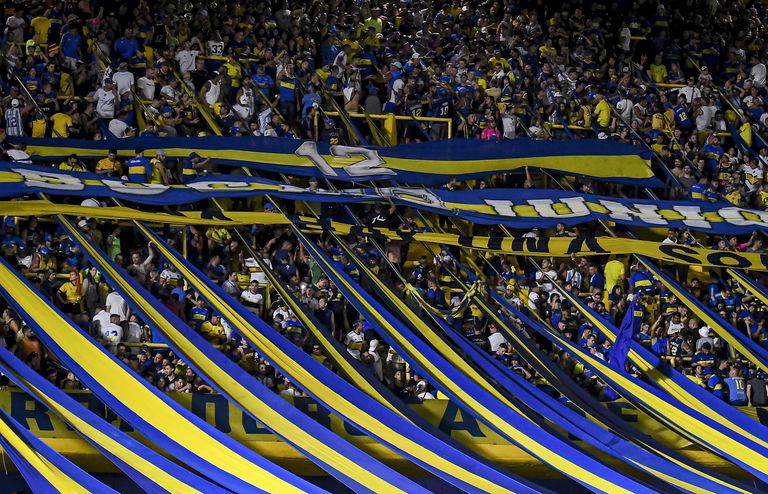 Hinchada de Boca Juniors en la Bombonera.