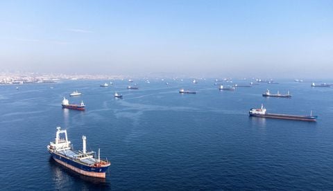 Embarcaciones comerciales, incluidas embarcaciones que forman parte del acuerdo de granos del Mar Negro