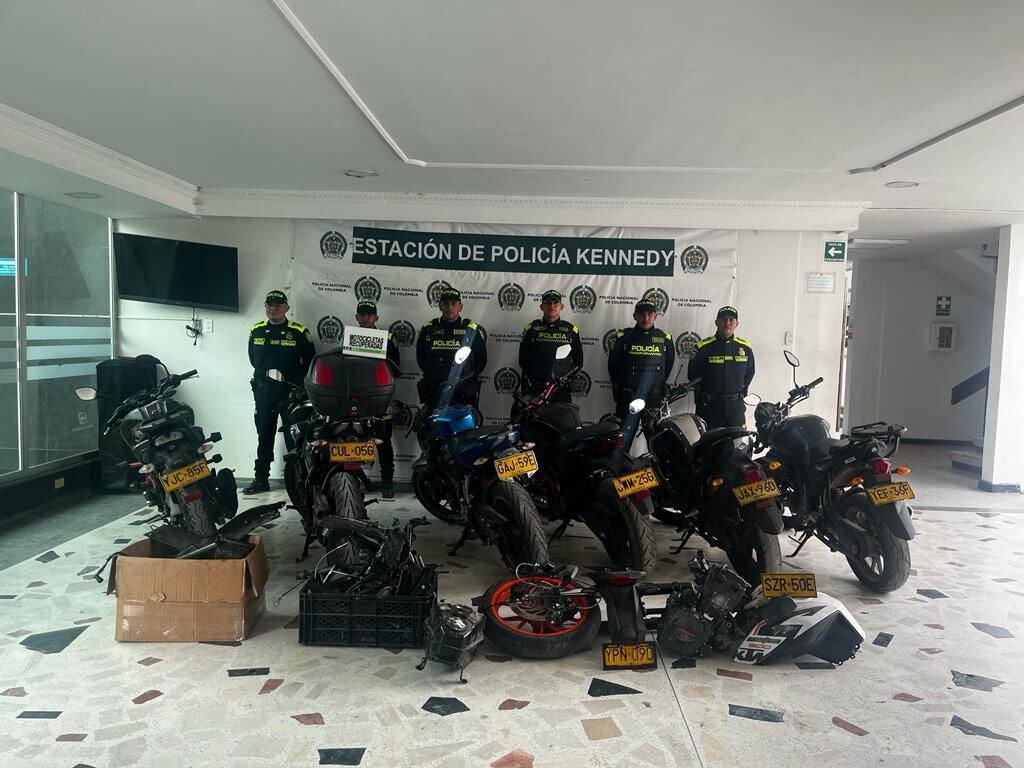 Estas motos fueron recuperadas de un lugar donde las tenían listas para ser desarmadas luego de que fueran hurtadas, de acuerdo con la información de la Policía.