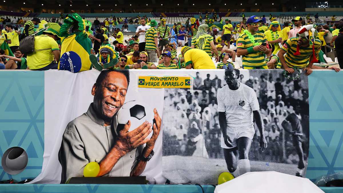 Pelé, el máximo ídolo del fútbol brasileño.