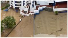 La unidad residencial, Torremolinos, ubicada al norte de Cali, amaneció inundada.