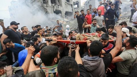 Secuelas de la respuesta Israelí en Gaza.