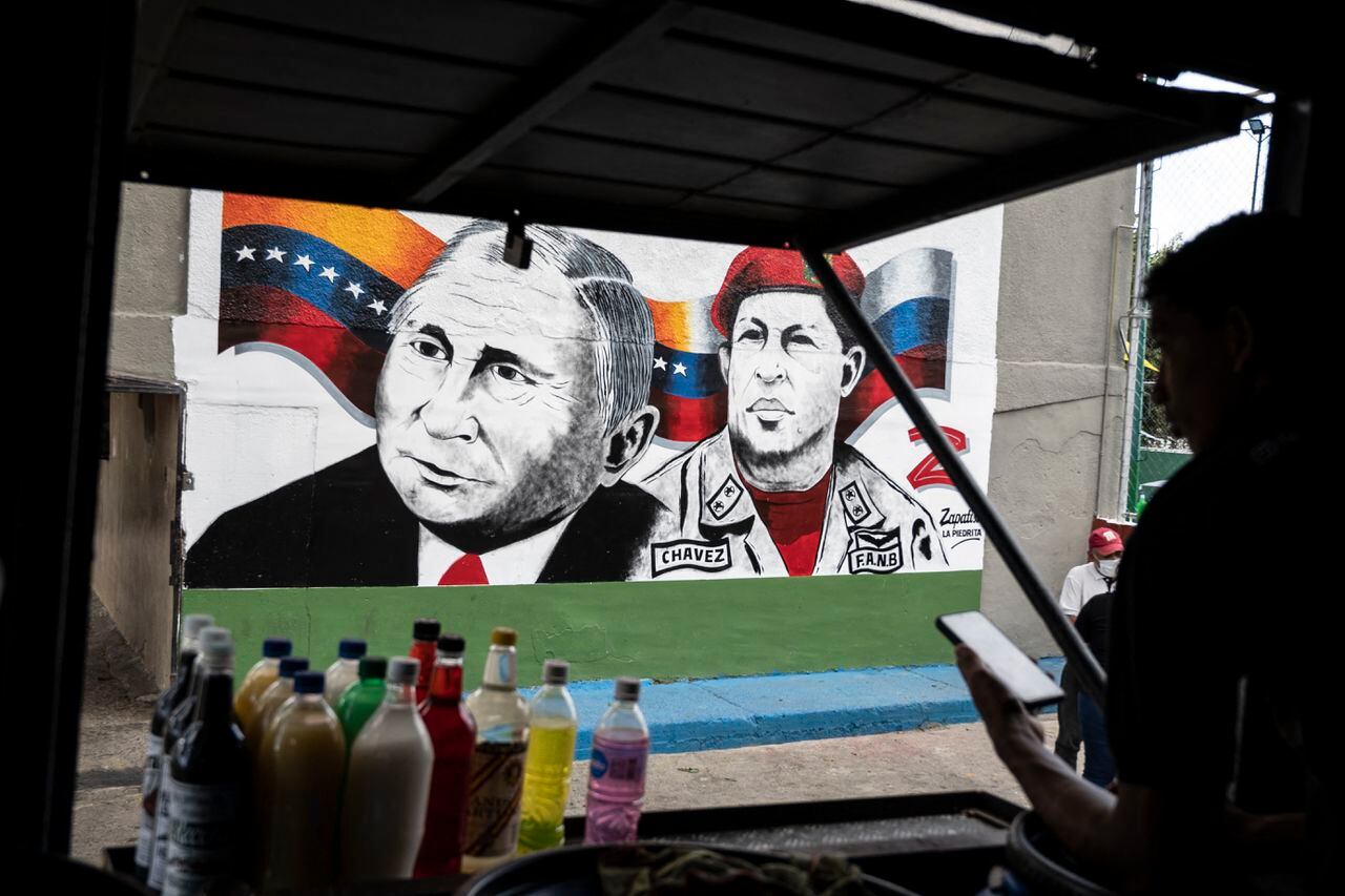 Mural Chávez - Putin