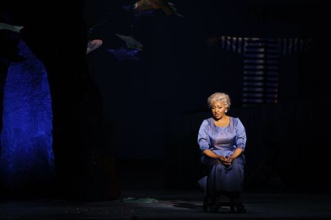 (FILES) In this file photo taken on March 29, 2010 US mezzo-soprano Grace Bumbry performs the role of the mother during "Treemonisha", the opera from African-American ragtime composer Scott Joplin, directed by Spanish dancer and choreographer Blanca Li, on March 29, 2010 at the Chatelet theatre in Paris. The American Grace Bumbry, the first black singer to perform at the 1961 Bayreuth Festival, died on May 7, 2023 in Vienna at the age of 86, her son announced on May 8, 2023. (Photo by Jo�l SAGET / AFP)