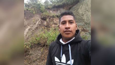 William Vargas, guardia indígena asesinado en el Cauca.