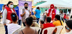 Ofrecieron asesoría jurídica y migratoria a este grupo de migrantes venezolanos en Barranquilla.