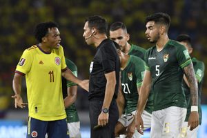 Juan Cuadrado  fue amonestado en el juego con Bolivia