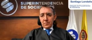 Santiago Londoño Correa, delegado para procedimientos de insolvencia de la Superintendencia de Servicios.