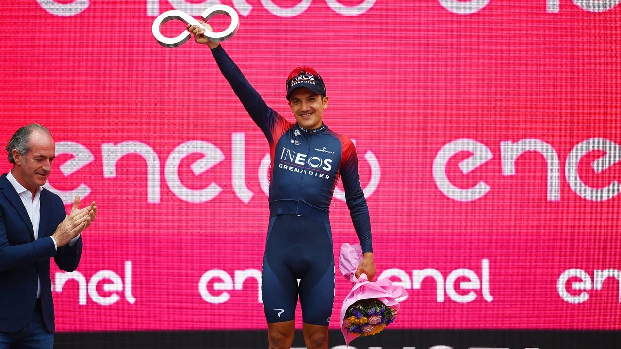Richard Carapaz en el Giro de Italia 2022.