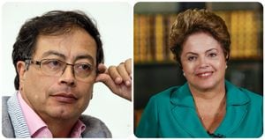 Gustavo Petro y Dilma Rousseff