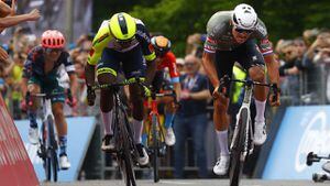 Girmay y Van der Poel ya se habían disputado la victoria en la primera etapa