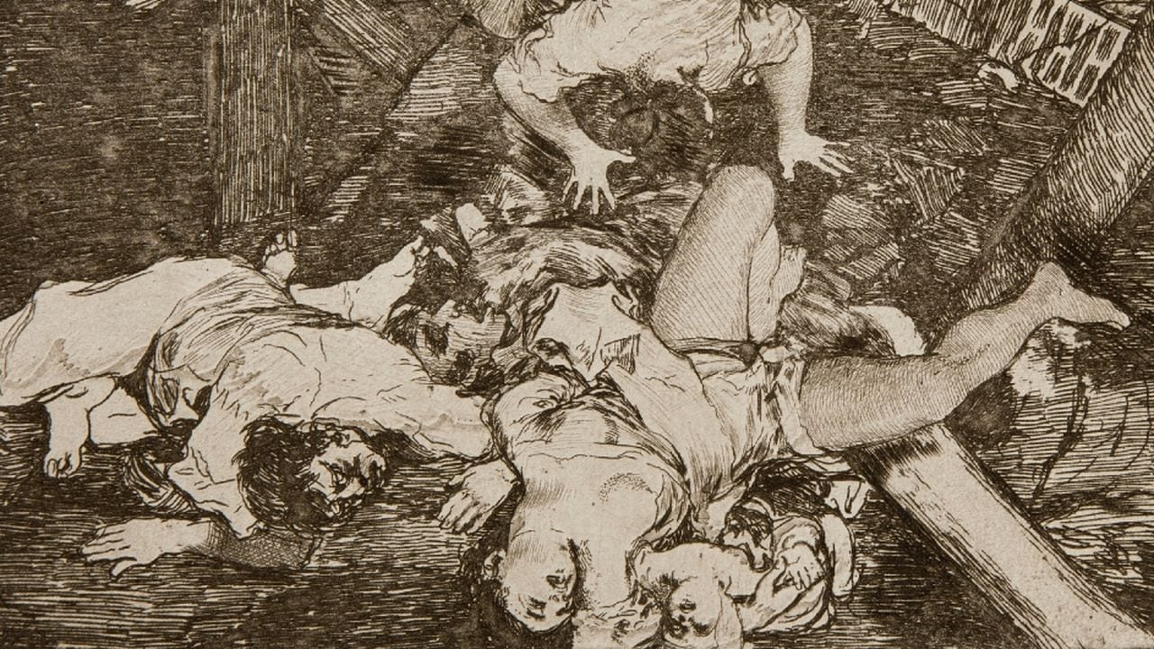 «Estragos de la guerra», 1810-1814, detalle. Caprichos N° 30