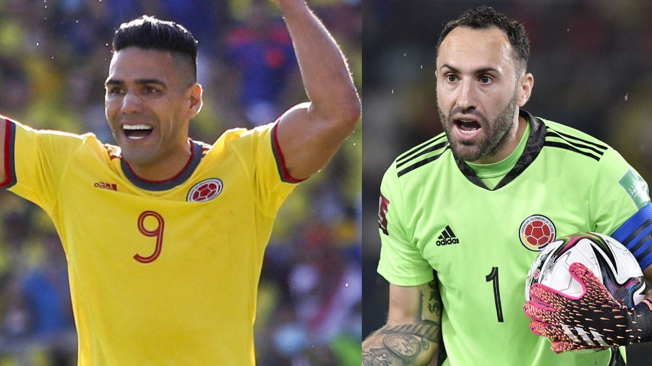 Falcao y David Ospina, Selección Colombia. Foto: AFP/Daniel MUNOZ//Getty Images