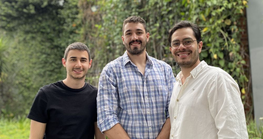 De izquierda a derecha: Luis Miguel Rua, cofundador; Julián Berrío, cofundador
y Pablo Andrés Pantoja, cofundador y CEO.