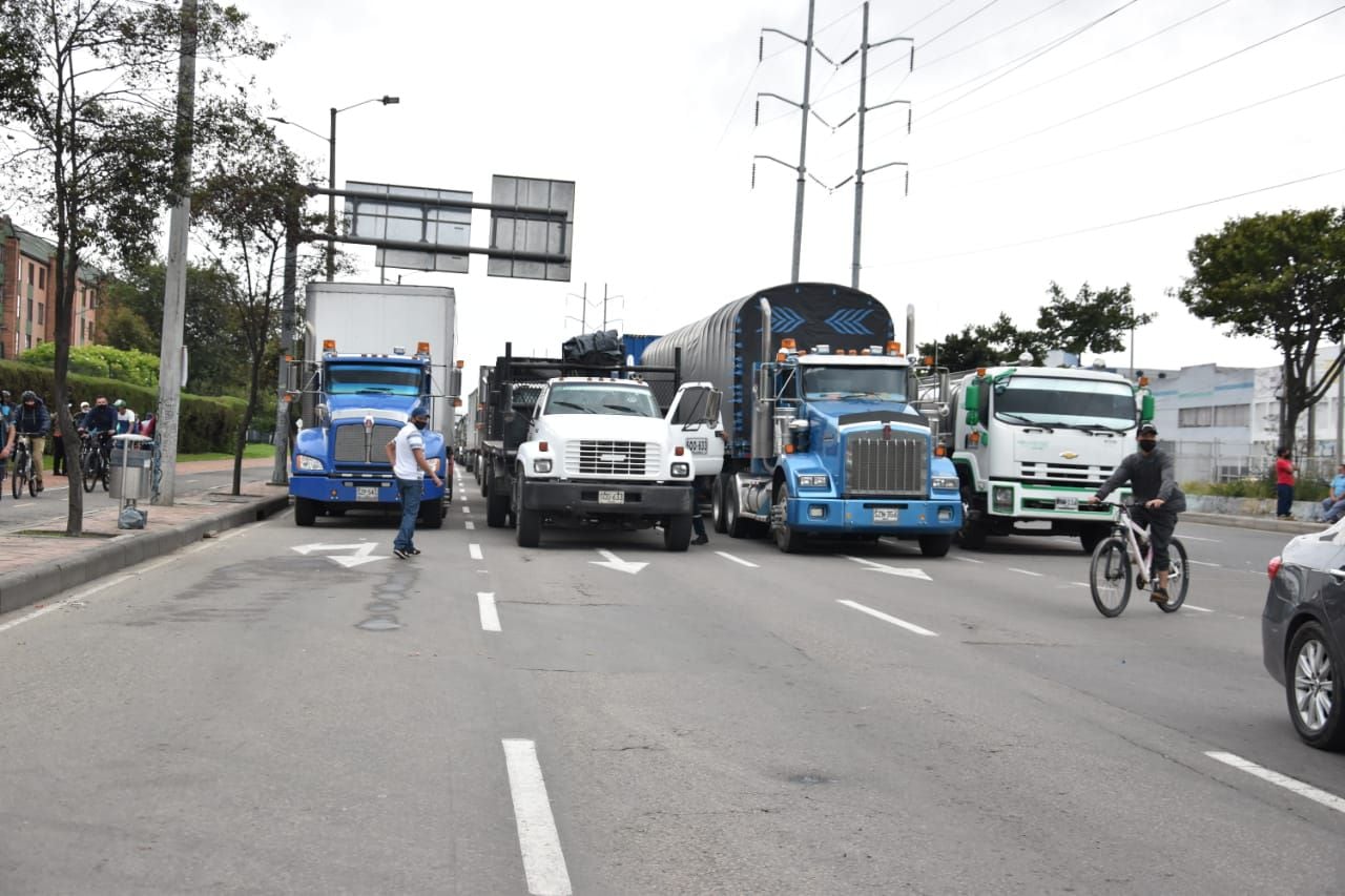Paro Nacional paro camionero bloqueos en las vías