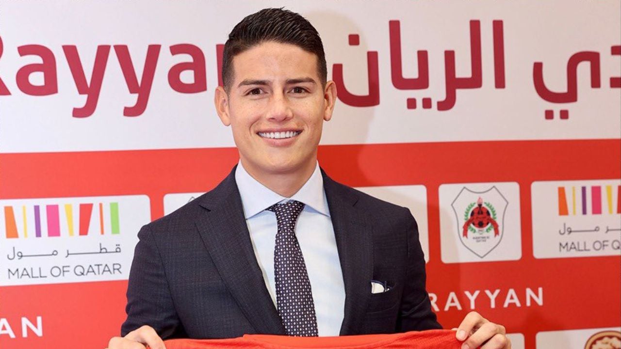 James Rodríguez, nuevo jugador del Al-Rayyan. Foto: Al-Rayyan oficial