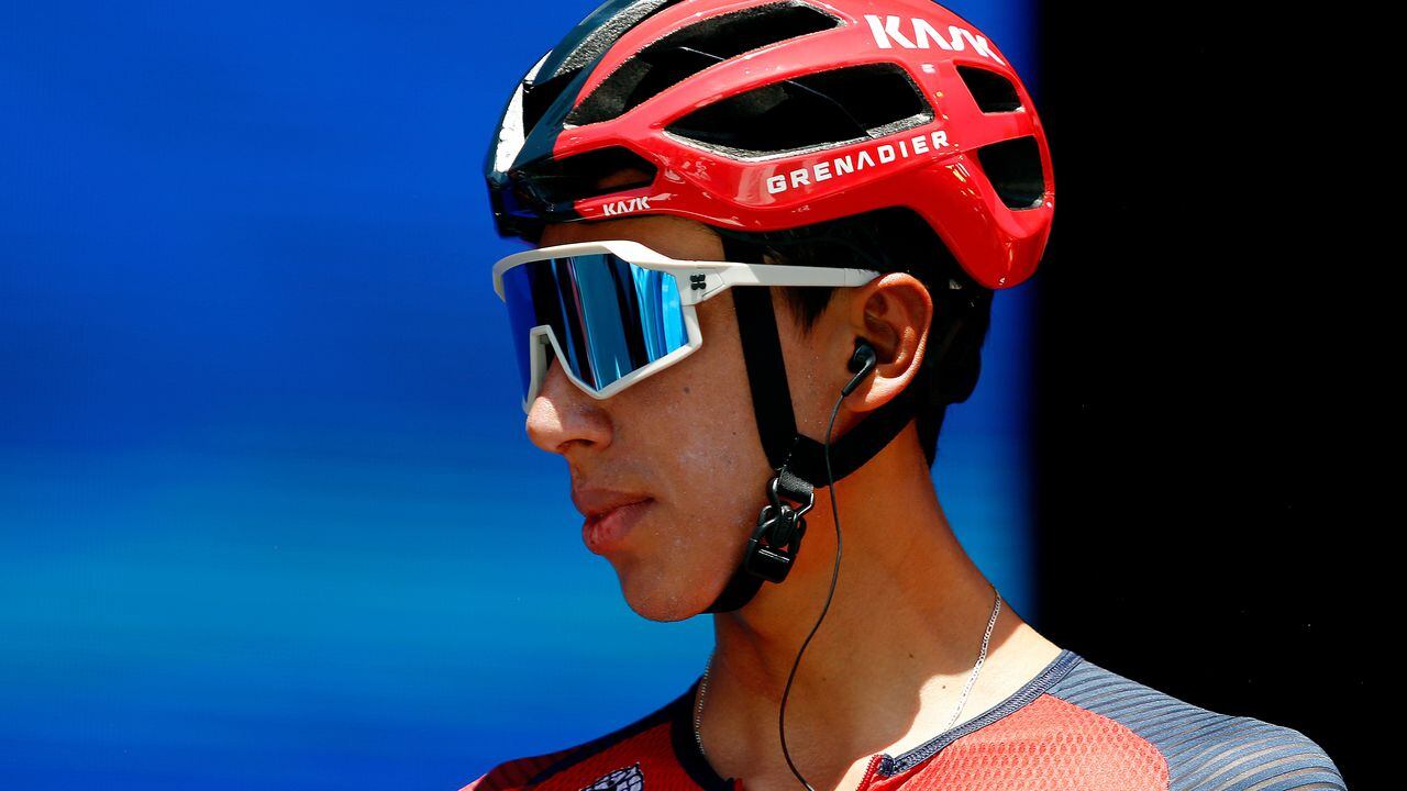 Egan Bernal, ciclista del Team Ineos, en la Vuelta a San Juan 2023.